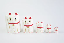 画像をギャラリービューアに読み込む, 石川紙業株式会社|はりこーシカ 招き猫 白