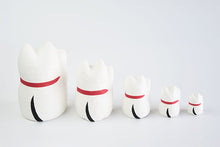 画像をギャラリービューアに読み込む, 石川紙業株式会社|はりこーシカ 招き猫 白