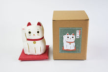 画像をギャラリービューアに読み込む, 石川紙業株式会社|はりこーシカ 招き猫 白