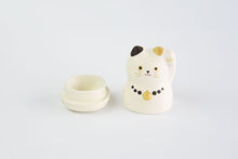 画像をギャラリービューアに読み込む, 石川紙業株式会社|和紙貼り陶器 美濃まねき 三毛猫 たて