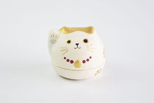 画像をギャラリービューアに読み込む, 石川紙業株式会社|和紙貼り陶器 美濃まねき 三毛猫 まる