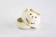 画像をギャラリービューアに読み込む, 石川紙業株式会社|和紙貼り陶器 美濃まねき 三毛猫 まる
