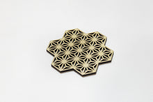 画像をギャラリービューアに読み込む, kicoru|縁起柄コースター 麻の葉