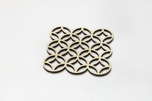 画像をギャラリービューアに読み込む, kicoru|縁起柄コースター 七宝