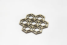 画像をギャラリービューアに読み込む, kicoru|縁起柄コースター 亀甲