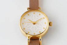 画像をギャラリービューアに読み込む, はなもっこ|紋切 麻の葉 ゴールドケース/7mm 一重 ブラウンベルト