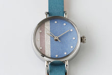 画像をギャラリービューアに読み込む, はなもっこ|かさね シルバーケース 露草/7mm 一重 水色ベルト
