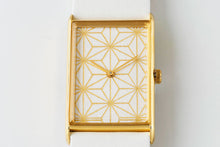 画像をギャラリービューアに読み込む, はなもっこ|水晶に麻の葉 ゴールドケース/スクエア