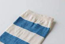 画像をギャラリービューアに読み込む, ORGANIC GARDEN|藍くつ下 ボーダー
