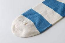 画像をギャラリービューアに読み込む, ORGANIC GARDEN|藍くつ下 ボーダー